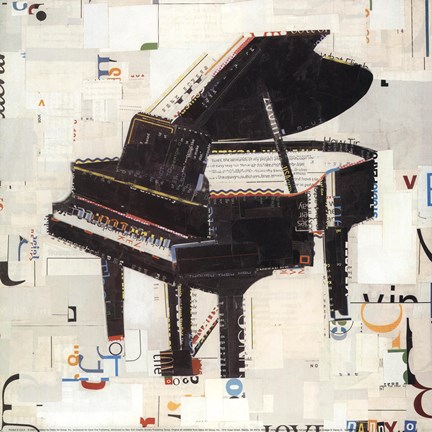 Framed Vintage Collage IV Print