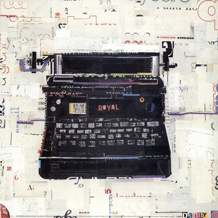 Framed Vintage Collage VI Print