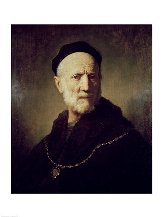 Framed Portrait of Rembrandt's Father Print