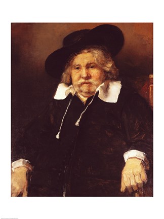 Framed Portrait of an old man, 1667 Print