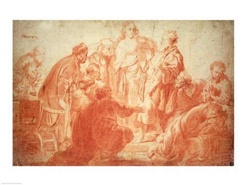 Framed Doubting Thomas Print