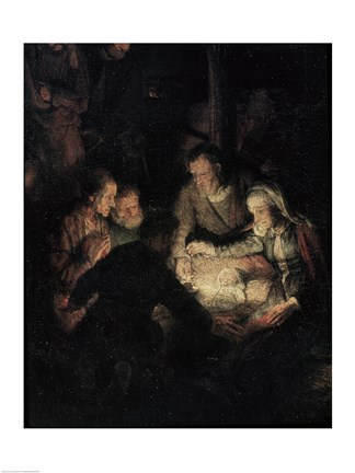 Framed Adoration of the Shepherds Print