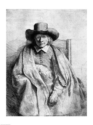 Framed Clement de Jonghe, 1651 Print