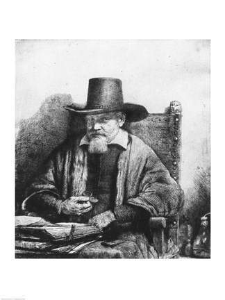 Framed Small Raising of Lazarus, 1644 Print