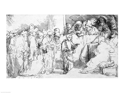 Framed Jesus Christ among the Doctors Print