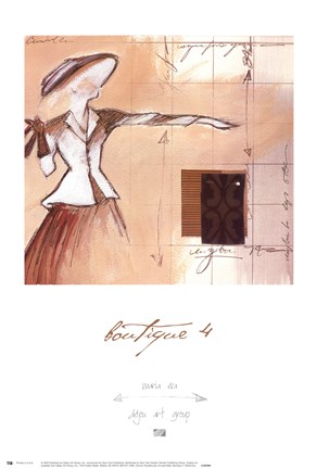 Framed Boutique 4 Print