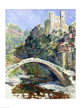 Framed Castle of Dolceacqua, 1884 Print