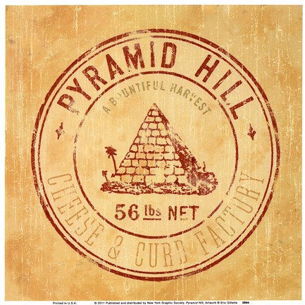 Framed Pyramid Hill Print