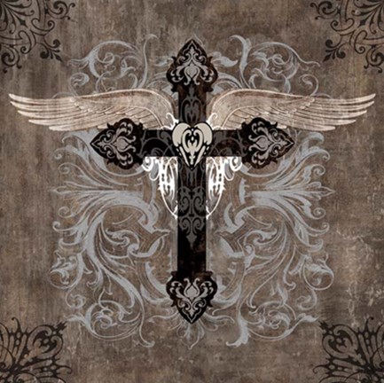 Framed Cross II Print