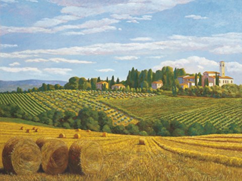 Framed Campo in Toscana Print