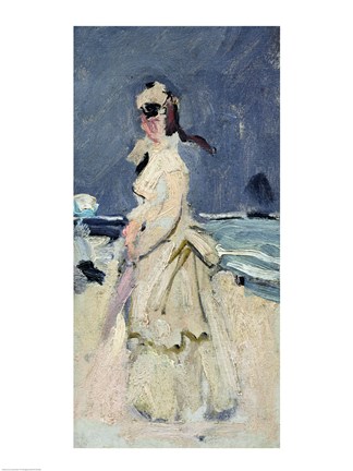 Framed Camille on the Beach Print