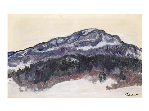 Framed Mount Kolsaas, Norway, 1895 Print