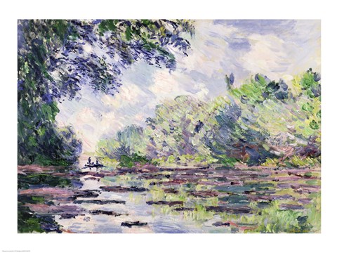 Framed Seine at Giverny, 1885 Print