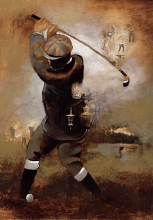 Framed Long Drive Print