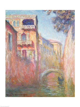 Framed Venice - Rio de Santa Salute, 1908 Print