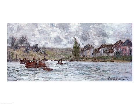 Framed Village de Lavacourt, pres de Vetheuil, 1878 Print