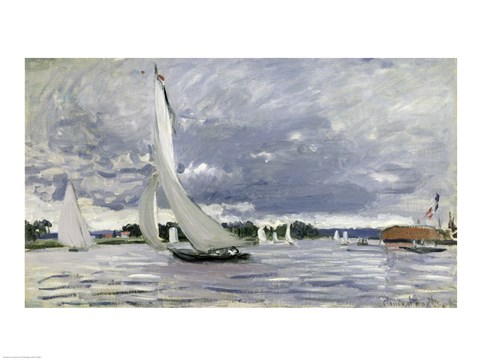 Framed Regatta at Argenteuil, 1872 Print