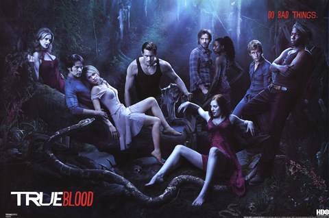 Framed True Blood - Cast Print
