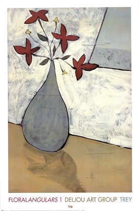Framed Floralangulars 1 Print