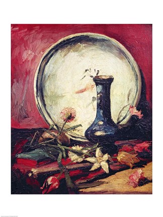 Framed Still Life with Flowers, c.1886 Print