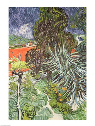 Framed Garden of Doctor Gachet at Auvers-sur-Oise, 1890 Print