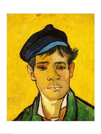 Framed Young Man with a Hat, 1888 Print