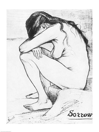 Framed Sorrow, 1882 Print