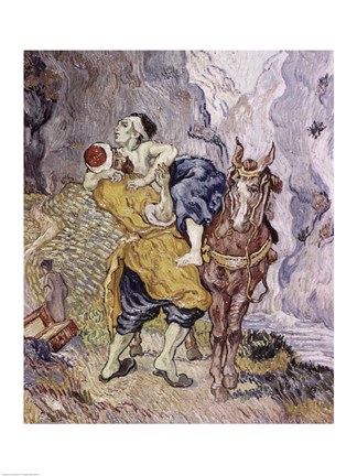 Framed Good Samaritan, 1890 Print