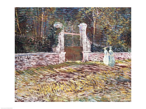 Framed Entrance to the Voyer-d&#39;Argenson Park at Asnieres Print