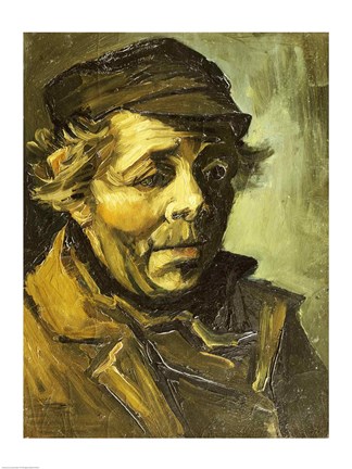 Framed Head of a Peasant Print