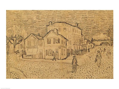 Framed Artist's House in Arles Print