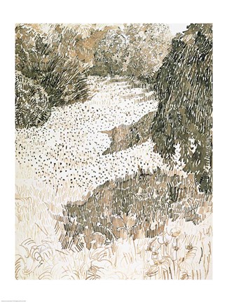 Framed Corner of the Park, 1888 Print