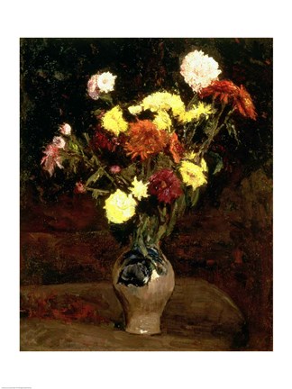 Framed Still Life of Flowers Print