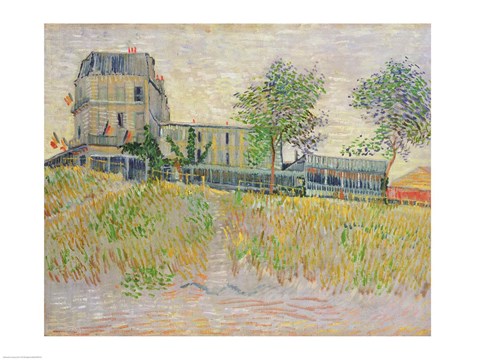 Framed Restaurant de la Sirene Print