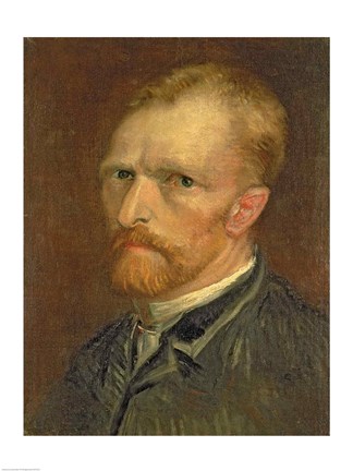 Framed Self portrait, 1886 Print