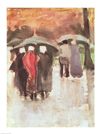 Framed In the Rain, 1882 Print