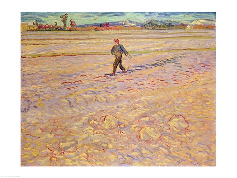 Framed Sower, 1888 Print