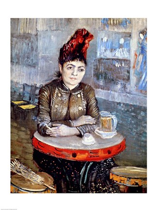 Framed Woman in the 'Cafe Tambourin', 1887 Print