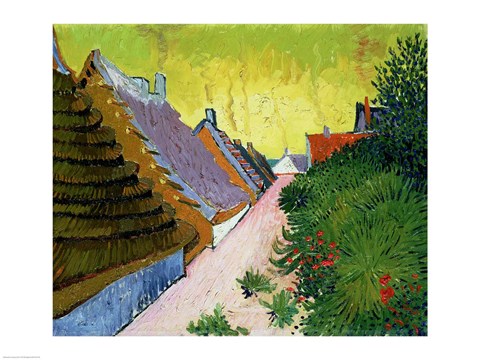 Framed Mas at Saintes-Mairies, 1888 Print