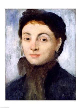 Framed Portrait of Josephine Gaujelin, 1867 Print