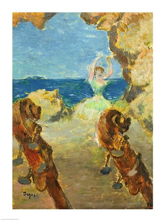 Framed Ballet Dancer, 1891 Print