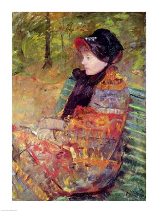 Framed Portrait of Mlle C. Lydia Cassatt, 1880 Print