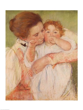 Framed Mother and Child, 1897 Print