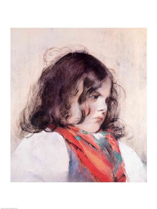 Framed Head of a Child Print