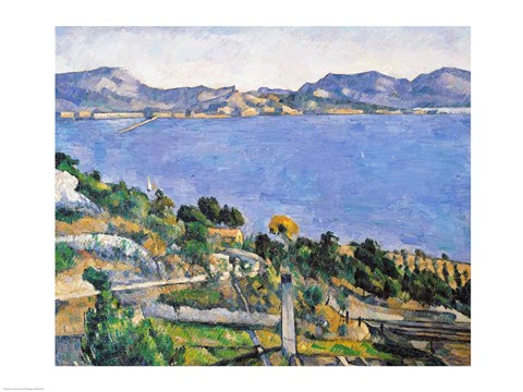 Framed L&#39;Estaque, View of the Bay of Marseilles Print