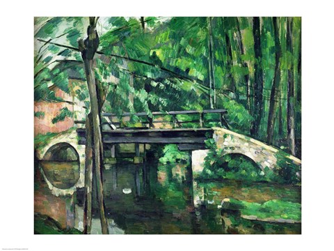 Framed Bridge at Maincy Print