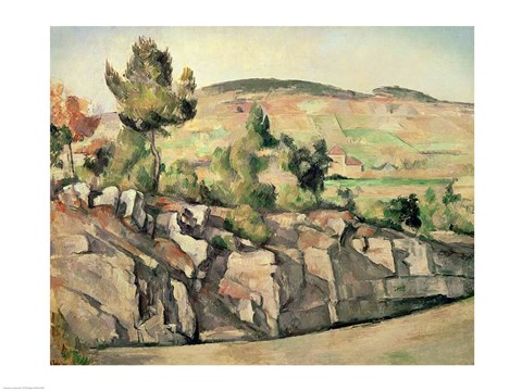 Framed Hillside in Provence Print