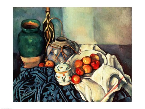 Framed Still Life with Apples Print