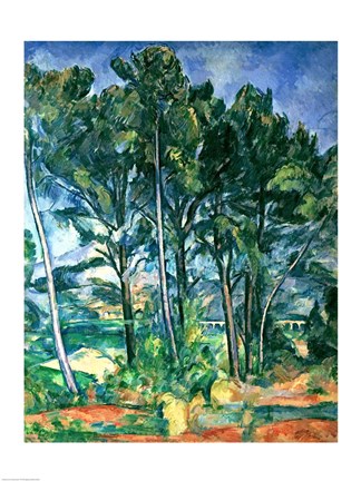 Framed Aqueduct (Montagne Sainte-Victoire seen through Trees) Print