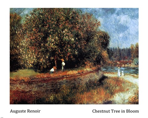 Framed Chestnut Tree in Bloom Print